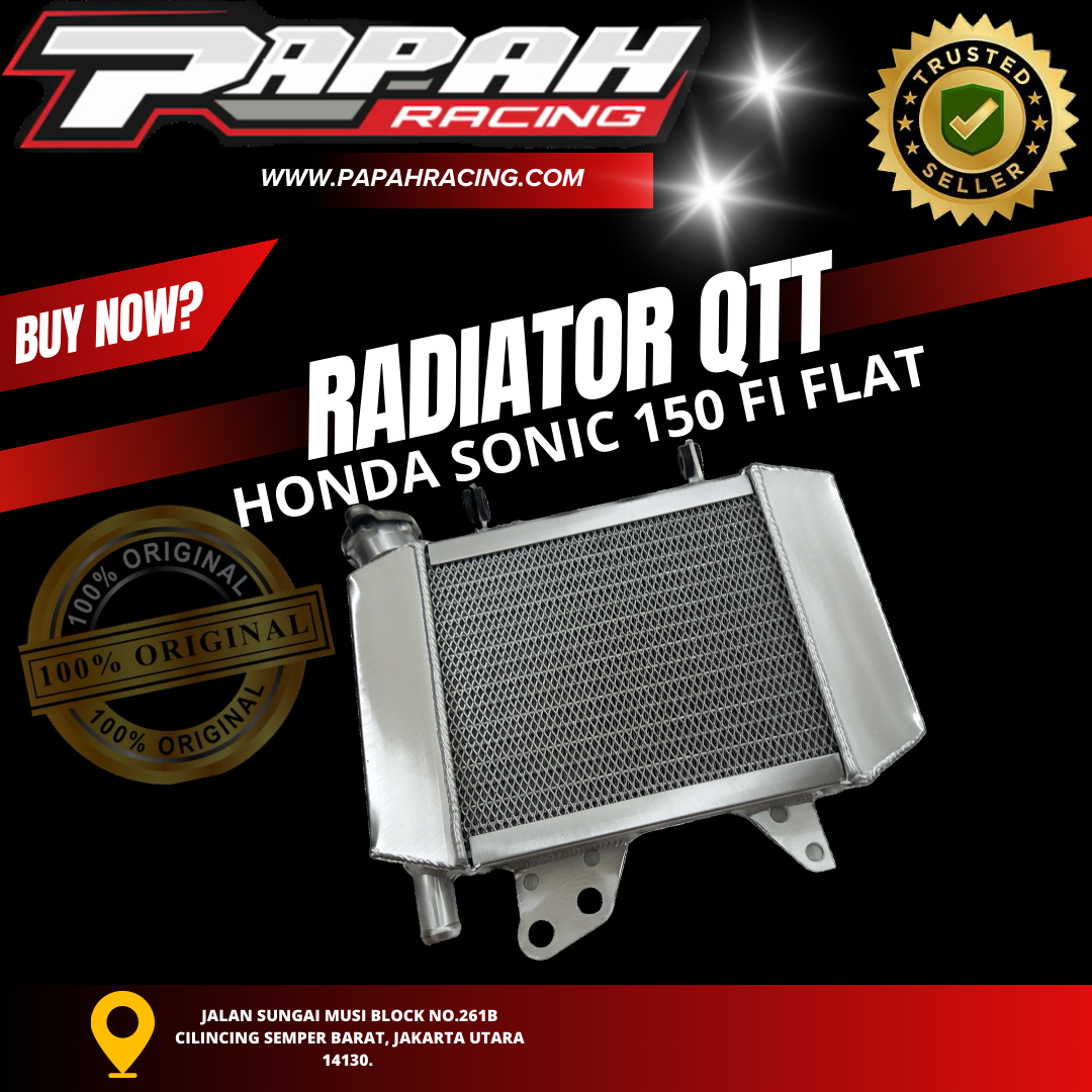 RADIATOR QTT HONDA SONIC 150 FI FLAT
